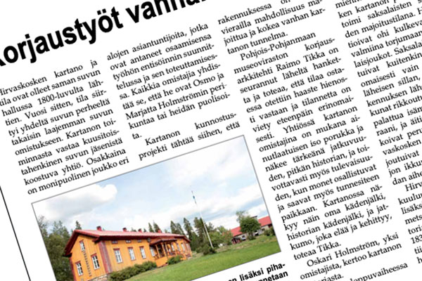 Hirvaskoski Pudasjärvi-lehdessä
